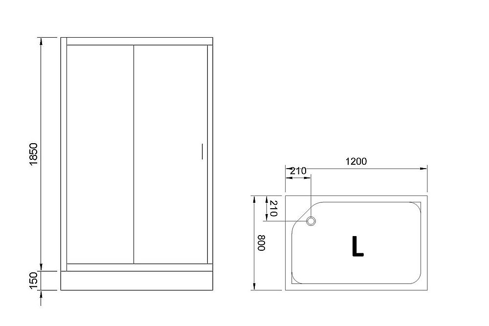 Душевой уголок Royal Bath RB8120HP-T 120х80 прозрачный купить в интернет-магазине Sanbest