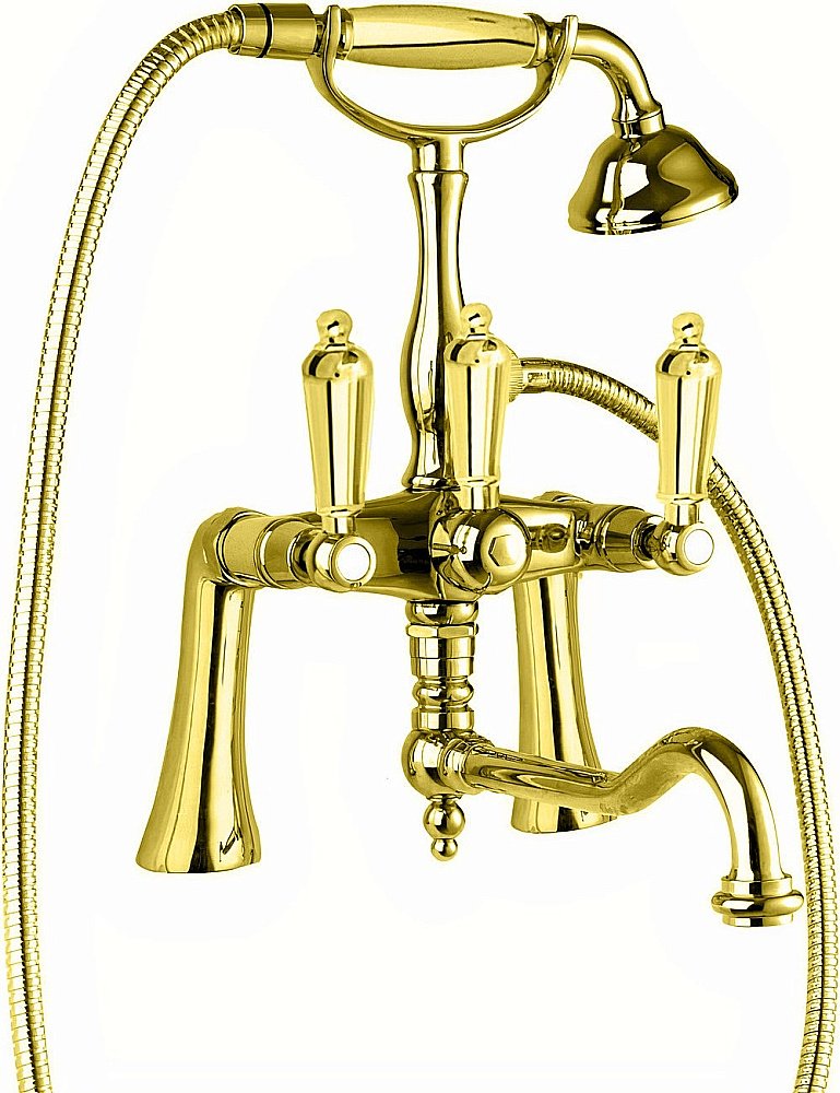 Смеситель для ванны Cezares FIRST-PBV2-03/24-M золото купить в интернет-магазине сантехники Sanbest