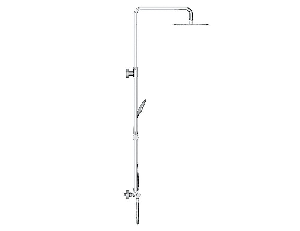 Душевая система Cersanit BRASKO 63066 хром купить в интернет-магазине сантехники Sanbest