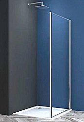 Душевое ограждение CeramaLux CL90 стекло прозрачное/профиль хром купить в интернет-магазине Sanbest