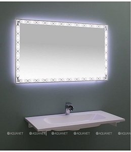 Зеркало LED De Aqua ТРЕНД 205771 140x75 в ванную от интернет-магазине сантехники Sanbest