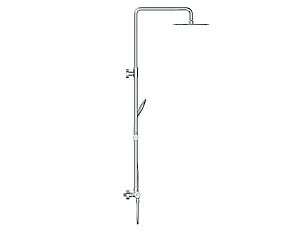 Душевая система Cersanit BRASKO 63066 хром купить в интернет-магазине сантехники Sanbest