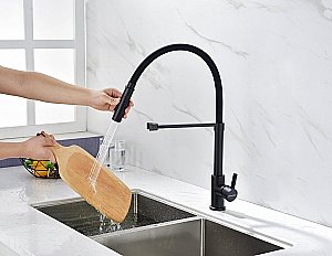 Смеситель для кухни Paulmark Halt Ha214021-AN антрацит купить в интернет-магазине сантехники Sanbest