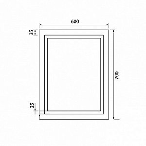 Зеркало Iddis Zodiac 60 ZOD6000i98 белое в ванную от интернет-магазине сантехники Sanbest