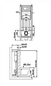 Инсталляция для унитаза BERGES АТОМ 410 кнопка хром купить в интернет-магазине сантехники Sanbest