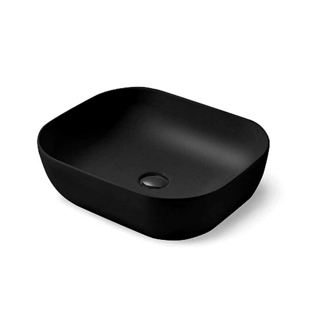 Раковина накладная Vincea 50 VBS-101MB черная матовая купить в интернет-магазине Sanbest