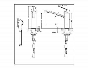 Смеситель для кухни BRAVAT Common F7234129CP-RUS купить в интернет-магазине сантехники Sanbest