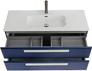 Тумба с раковиной Cezares ECO-CER-N 120 ECO-CER-N-1200-2C-SO-SPF-P сапфир для ванной в интернет-магазине Sanbest