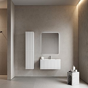 Тумба с раковиной Sancos Snob R 1.0 SNR1.090W/CN7002 Bianco для ванной в интернет-магазине Sanbest