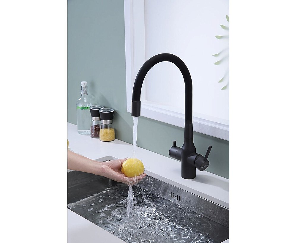 Смеситель для кухни Paulmark Salix Sa213419-AN антрацит купить в интернет-магазине сантехники Sanbest