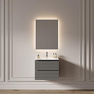 Зеркало с подсветкой Sancos Square 2.0 SQ2.600 60х80 в ванную от интернет-магазине сантехники Sanbest