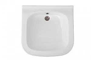 Раковина на стиральную машину Кувшинка Лайт 61 белая купить в интернет-магазине Sanbest