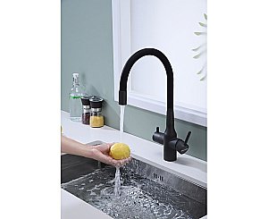 Смеситель для кухни Paulmark Salix Sa213419-AN антрацит купить в интернет-магазине сантехники Sanbest