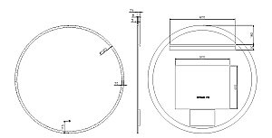 Зеркало Boheme 100 545-100-CR хром в ванную от интернет-магазине сантехники Sanbest