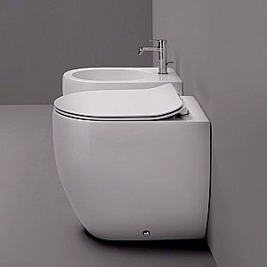 Унитаз приставной Kerasan Flo 3112 безободковый купить в интернет-магазине Sanbest