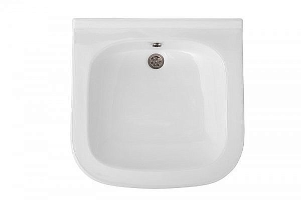 Раковина на стиральную машину Кувшинка Лайт 61 белая купить в интернет-магазине Sanbest