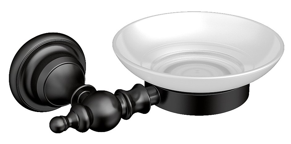 Мыльница CeramaLux Elegance 95804 черная матовая купить в интернет-магазине сантехники Sanbest