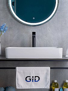 Раковина накладная Gid Geometrico 60 N9396 51140 белая купить в интернет-магазине Sanbest