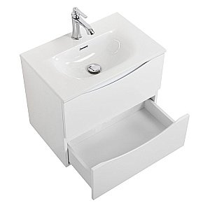 Тумба с раковиной BelBagno MARINO-CER-MINI-500-2C-SO-BO-P Bianco Opaco для ванной в интернет-магазине Sanbest