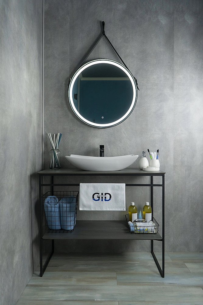 Раковина накладная Gid Creativo 56 N9176 51129 белая купить в интернет-магазине сантехники Sanbest