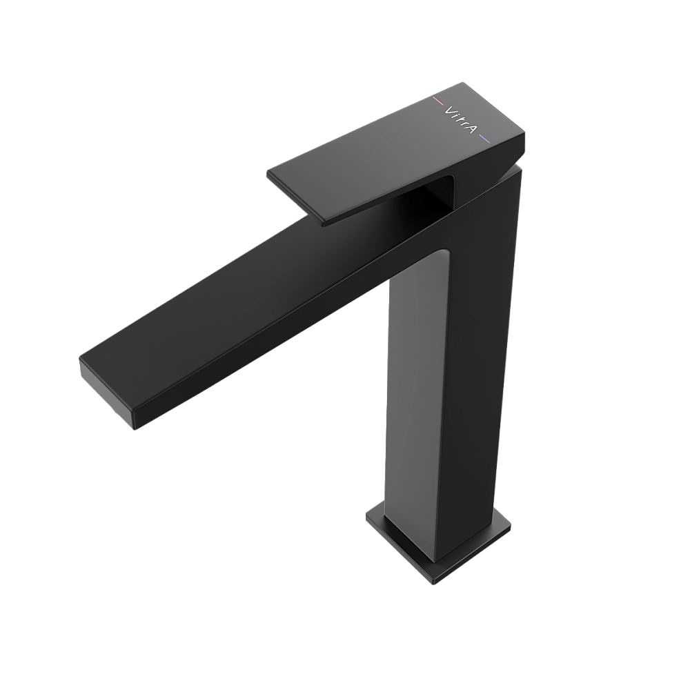Смеситель для раковины VitrA Minimax Square A4372436EXP матовый черный купить в интернет-магазине сантехники Sanbest