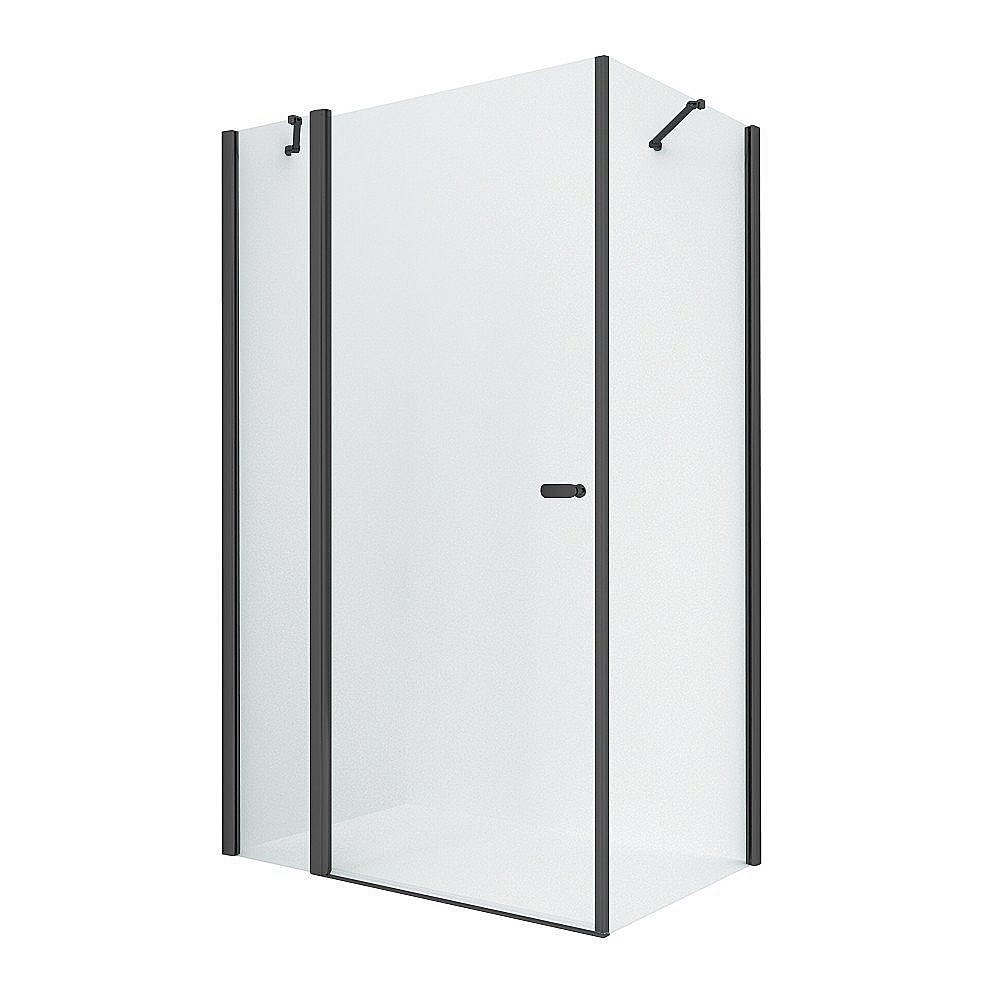 Душевой уголок NEW TRENDY NEW SOLEO BLACK K-0551 120x90 стекло прозрачное/профиль черный купить в интернет-магазине Sanbest