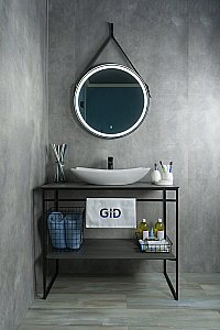 Раковина накладная Gid Creativo 56 N9176 51129 белая купить в интернет-магазине сантехники Sanbest