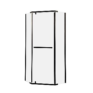 Душевой уголок CeruttiSpa CHIKA 100х100 CHIKA ZP101B стекло прозрачное/профиль черный купить в интернет-магазине Sanbest