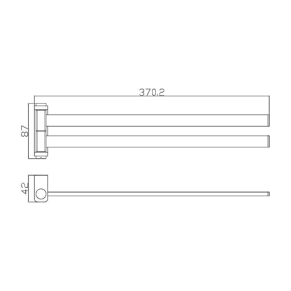 Полотенцедержатель Rav-Slezak Nil NLA0602MG серый матовый купить в интернет-магазине сантехники Sanbest