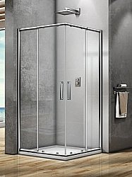 Душевой уголок Good Door Spirit 80х80 СП00023 стекло прозрачное/профиль хром купить в интернет-магазине Sanbest