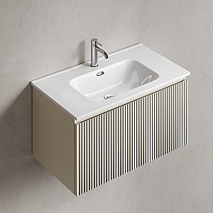 Тумба с раковиной Sancos Snob R 1.0 SNR1.080CE/CN7005 Beige Soft для ванной в интернет-магазине Sanbest