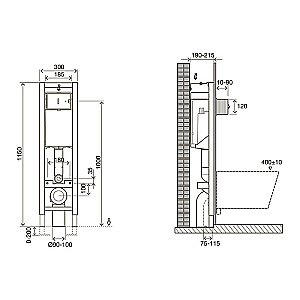 Инсталляция для унитаза Jacob Delafon E33130RU-NF купить в интернет-магазине сантехники Sanbest