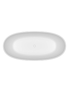 Ванна из искусственного камня BelBagno BB-UNIQUE-180-85-64-SSB белая матовая купить в интернет-магазине Sanbest