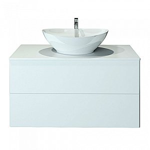 Тумба с раковиной Orange Otto Ot-100TuMDF+G56 100 белая для ванной в интернет-магазине Sanbest