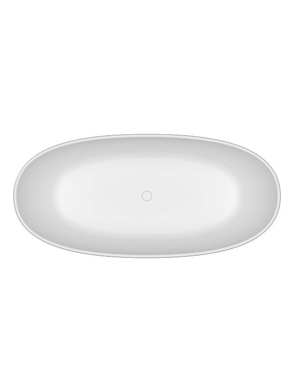 Ванна из искусственного камня BelBagno BB-UNIQUE-180-85-64-SSB белая матовая купить в интернет-магазине Sanbest