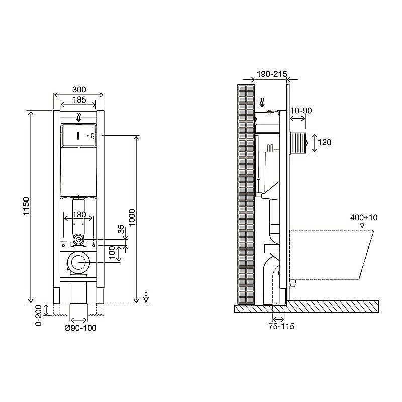 Инсталляция для унитаза Jacob Delafon E33130RU-NF купить в интернет-магазине сантехники Sanbest