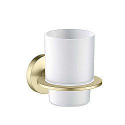 Стакан Aquatek Оберон AQ4204BG стекло матовое/золото шлифованное купить в интернет-магазине сантехники Sanbest