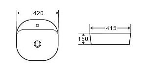 Раковина Grossman GR-3028 41,5 купить в интернет-магазине Sanbest