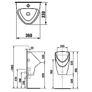 Писсуар Jika Livo 8.4020.1 купить в интернет-магазине Sanbest