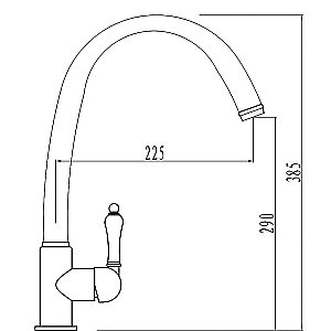 Смеситель для кухни Kaiser Vincent 31333-3 купить в интернет-магазине сантехники Sanbest