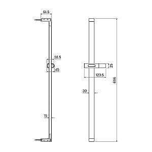 Душевая штанга Iddis Slide SLI70CLi17 купить в интернет-магазине сантехники Sanbest