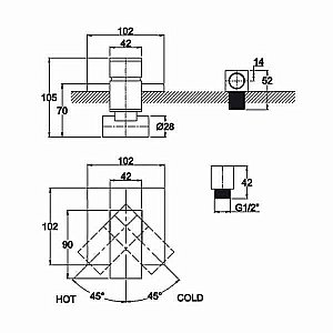 Смеситель для душа Kaiser Sonat 34177 купить в интернет-магазине сантехники Sanbest