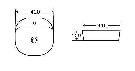 Раковина Grossman GR-3028 41,5 купить в интернет-магазине Sanbest