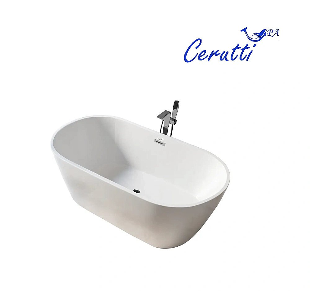 Ванна акриловая CeruttiSpa RESIA 10519 170x75 белая купить в интернет-магазине Sanbest