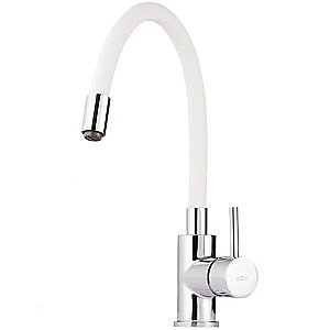 Смеситель для кухни Webert Viper VP920602744 хром/белый купить в интернет-магазине сантехники Sanbest