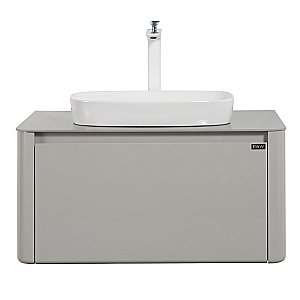 Тумба с раковиной Black&White Universe U915.800 серая для ванной в интернет-магазине Sanbest