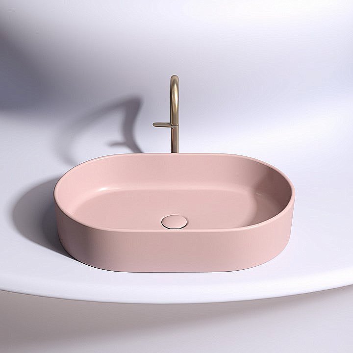 Раковина Ceramica Nova Element 60 CN6048MP розовая матовая купить в интернет-магазине Sanbest