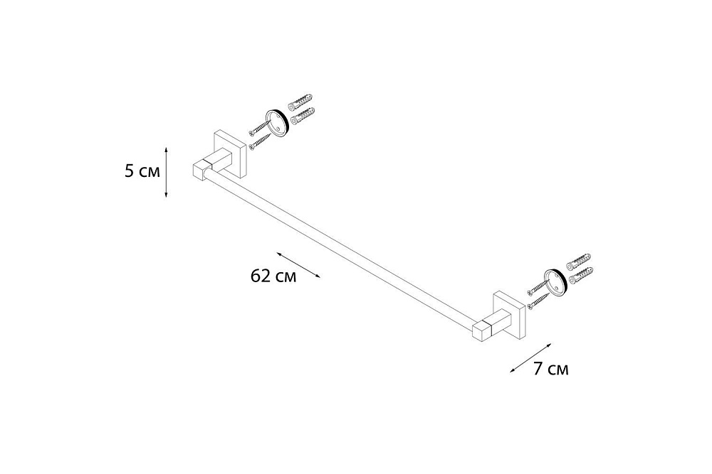 Полотенцедержатель FIXSEN METRA FX-11101 купить в интернет-магазине сантехники Sanbest