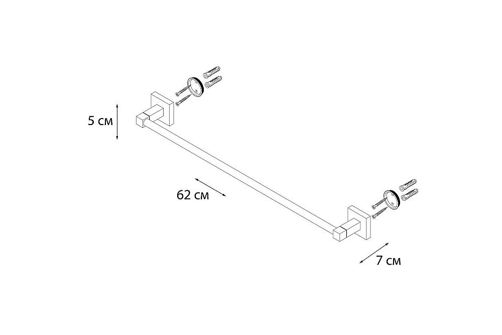 Полотенцедержатель FIXSEN METRA FX-11101 купить в интернет-магазине сантехники Sanbest