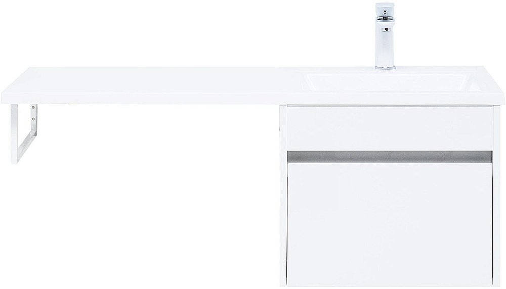 Тумба с раковиной Aquanet Токио 236915 110 белый для ванной в интернет-магазине Sanbest